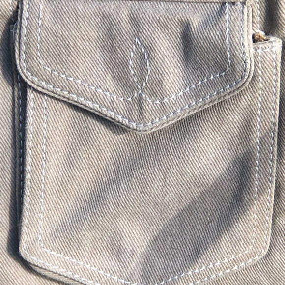 #Vintage Fossil Khaki #Canvas Messenger Bag with Floral & Khaki Interior - Picture 11 of 16